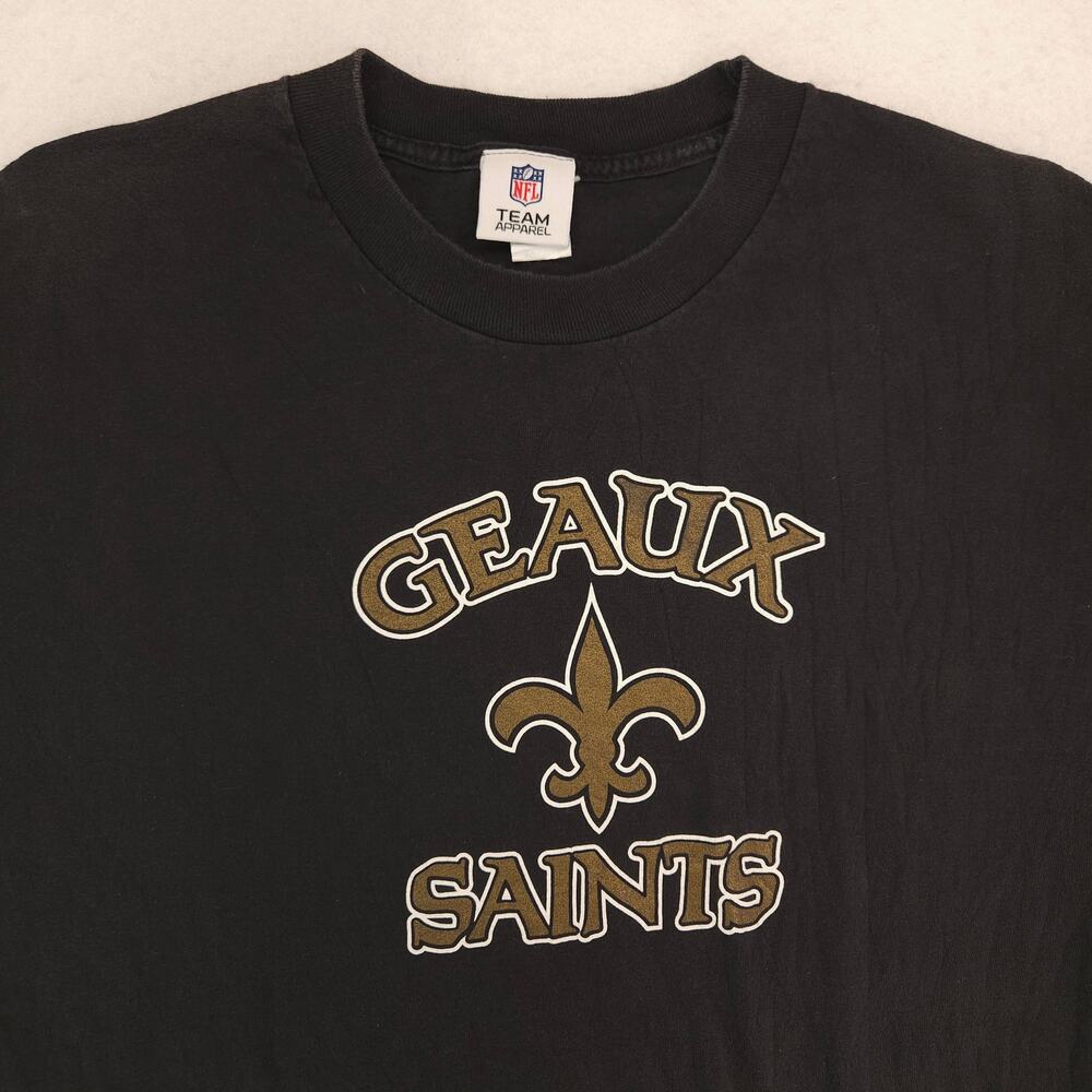 NFL New Orleans Saints Short Sleeve Football Shirt Mens Size XL Black